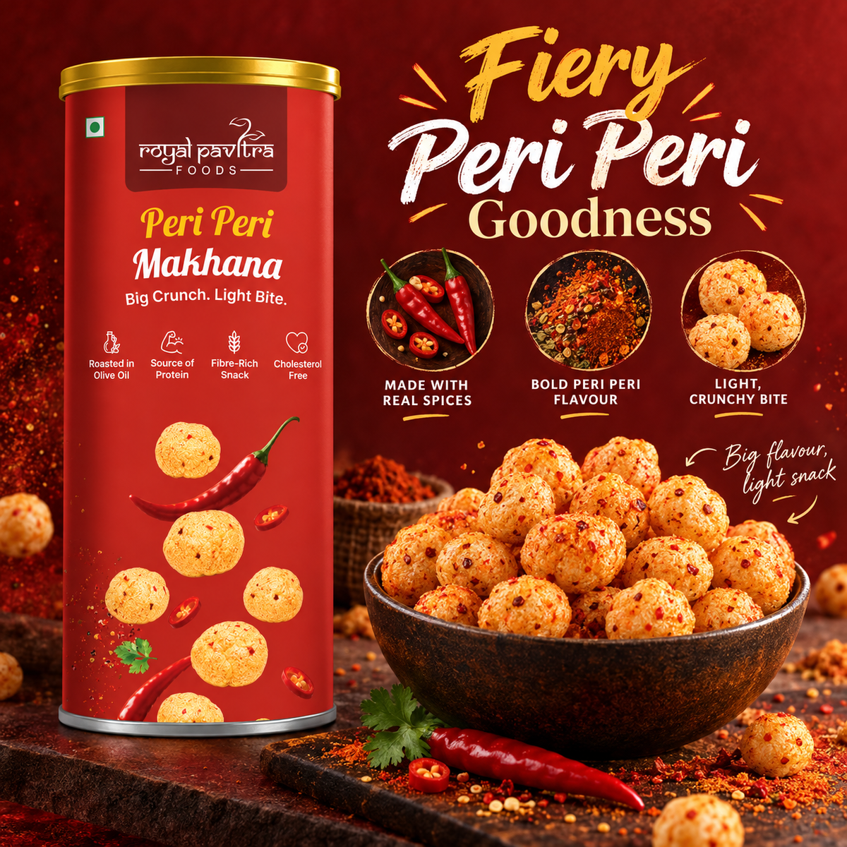 RPF Peri Peri Roasted Makhana 80g