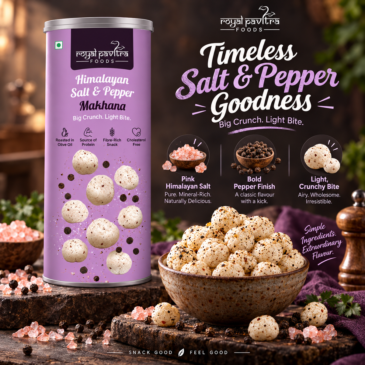 RPF Himalayan Salt & Pepper Roasted Makhana 80g