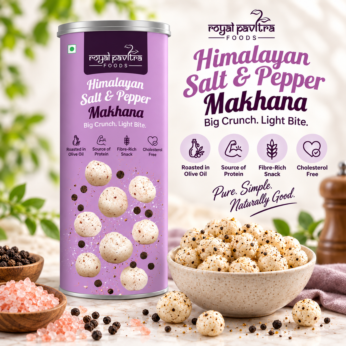 RPF Himalayan Salt & Pepper Roasted Makhana 80g