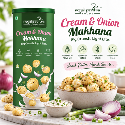 RPF Cream & Onion Roasted Makhana 80g
