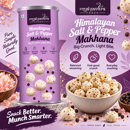 RPF Himalayan Salt & Pepper Roasted Makhana 80g