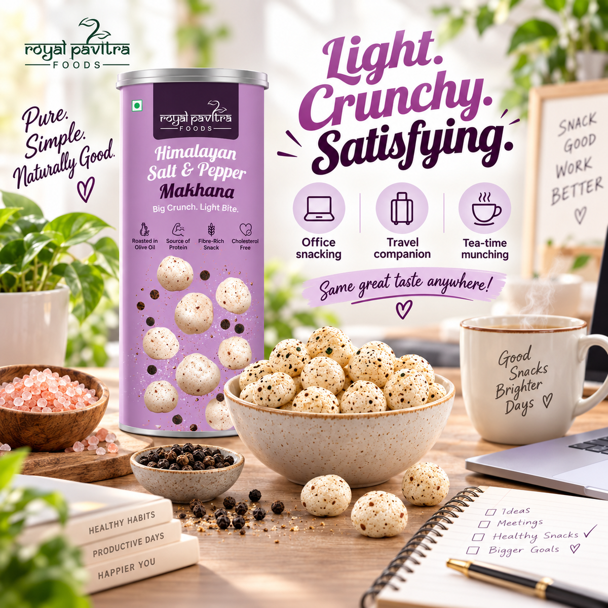 RPF Himalayan Salt & Pepper Roasted Makhana 80g
