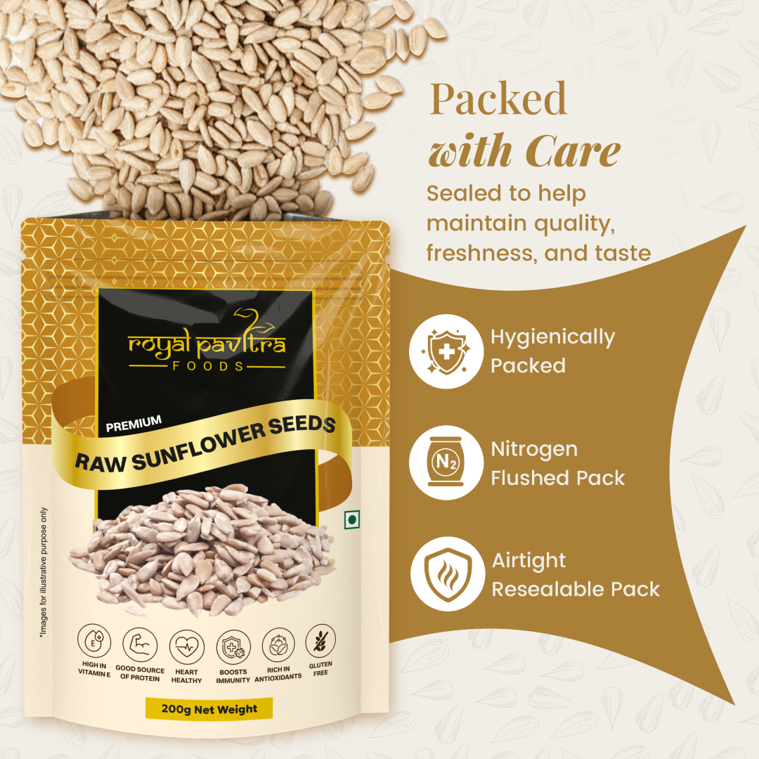 Royal Pavitra Raw Sunflower Seeds 200g