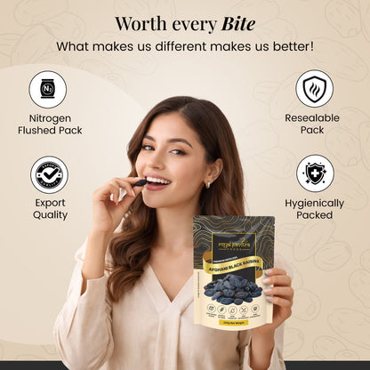 Royal Pavitra Premium Afghani Seedless Black Raisins 250g