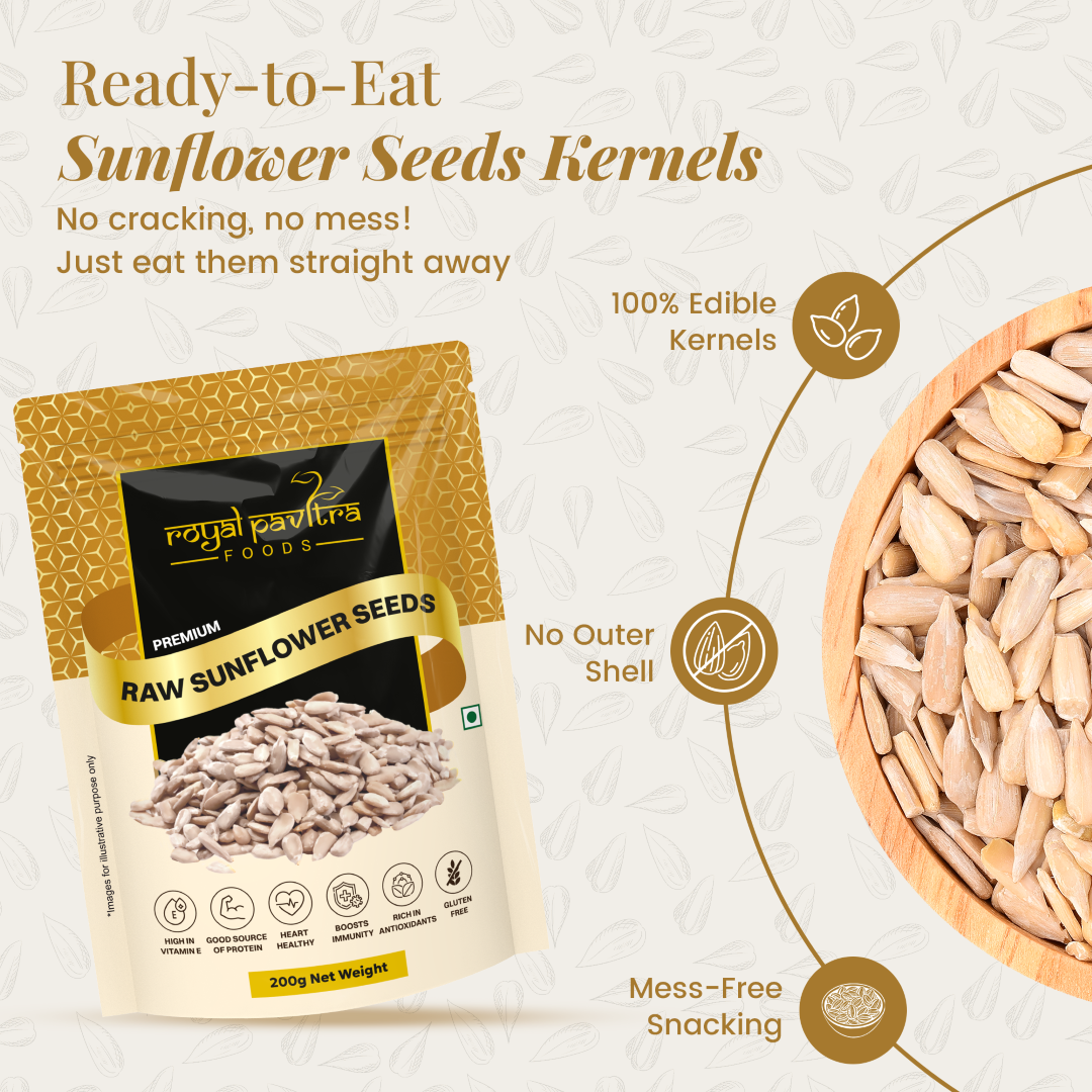 Royal Pavitra Raw Sunflower Seeds 200g