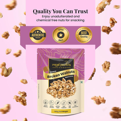 Royal Pavitra Premium Broken Walnuts - 250g