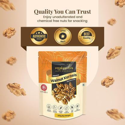 Royal Pavitra Premium Walnut Kernels Quarters Chile - 250g