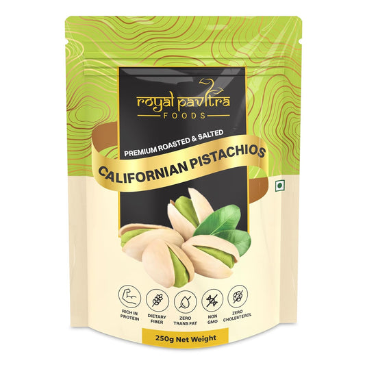 Royal Pavitra  Premium Roasted California Pistachios (Pista) 250g