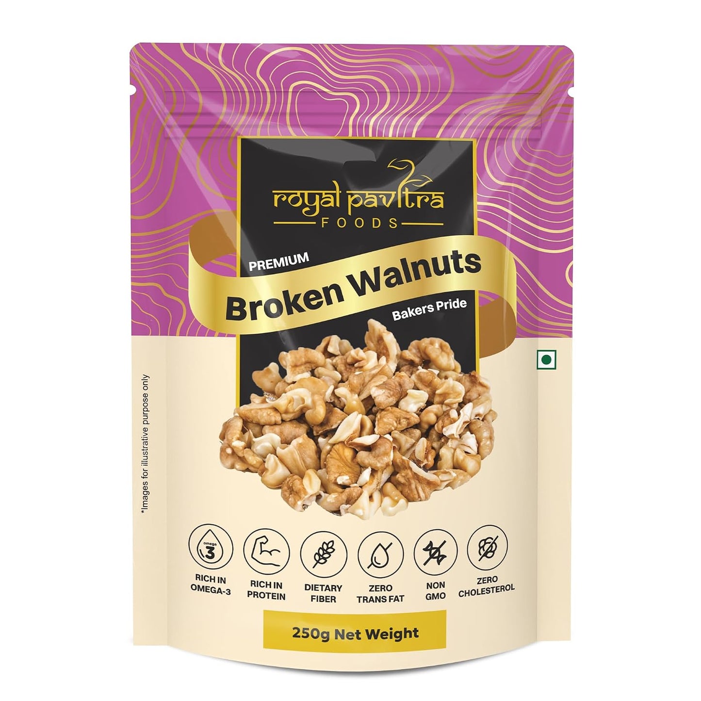 Royal Pavitra Premium Broken Walnuts - 250g
