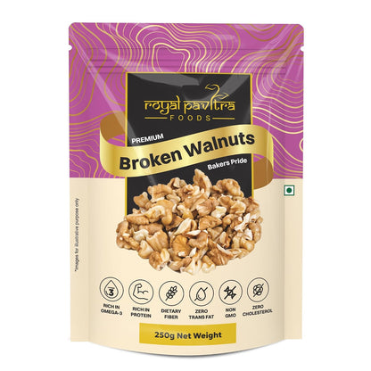 Royal Pavitra Premium Broken Walnuts - 250g
