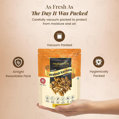 Royal Pavitra Premium Walnut Kernels Quarters Chile - 250g