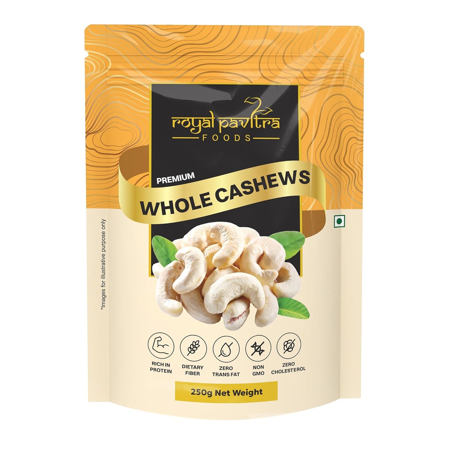 Royal Pavitra Whole Cashews (Kaju) - 250g