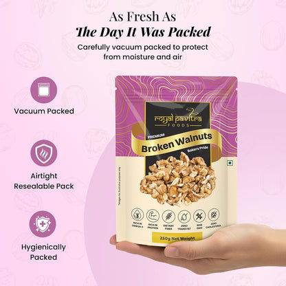 Royal Pavitra Premium Broken Walnuts - 250g
