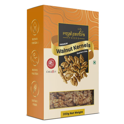 Royal Pavitra Premium Walnut Kernels Quarters Chile - 200g