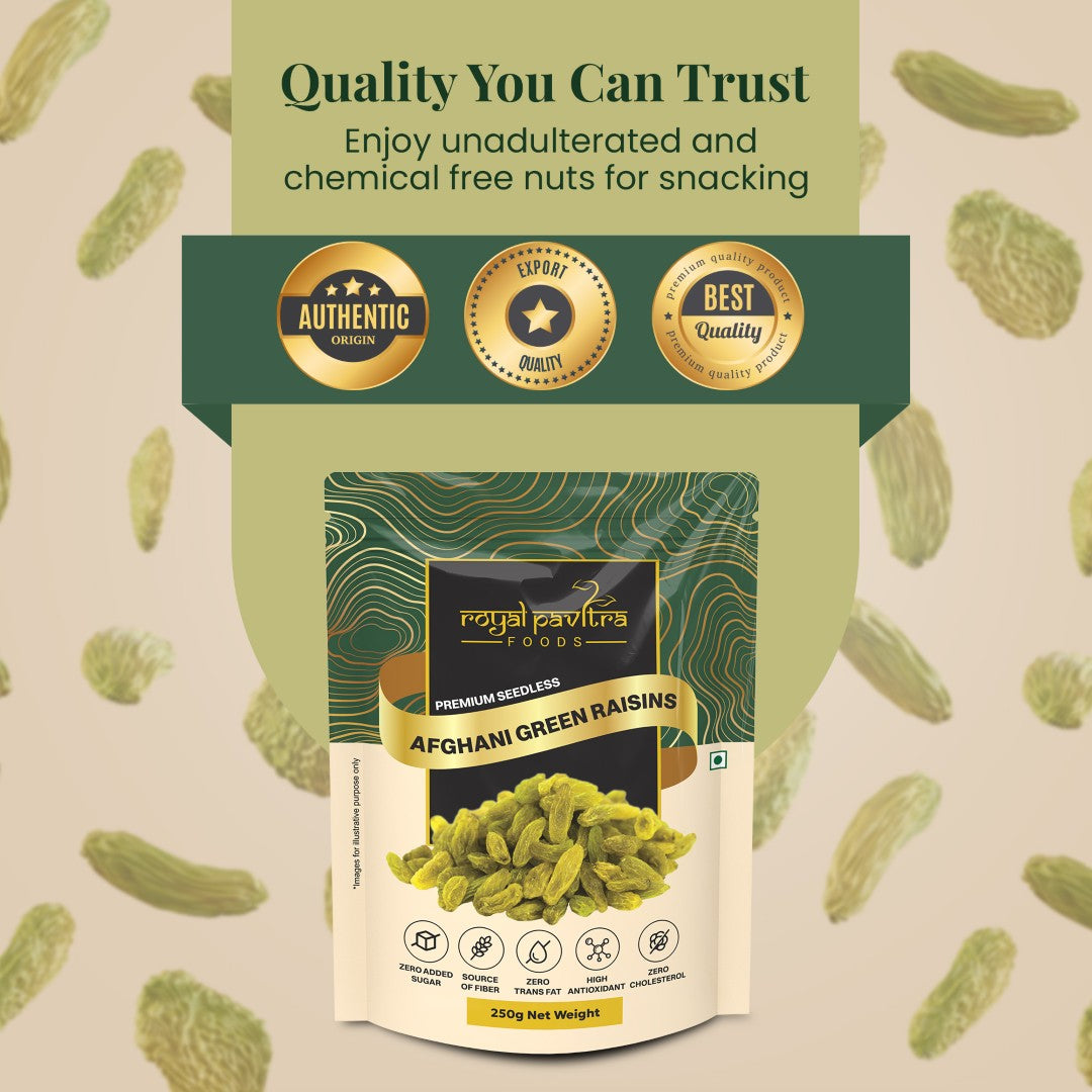Royal Pavitra Afghani Green Raisins 250g