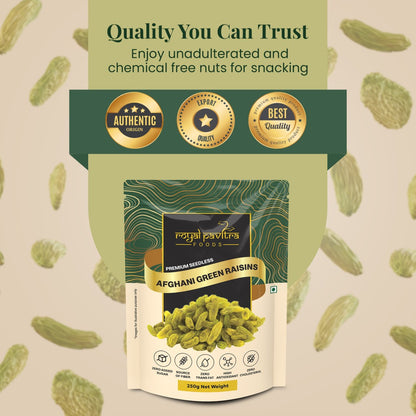 Royal Pavitra Afghani Green Raisins 250g