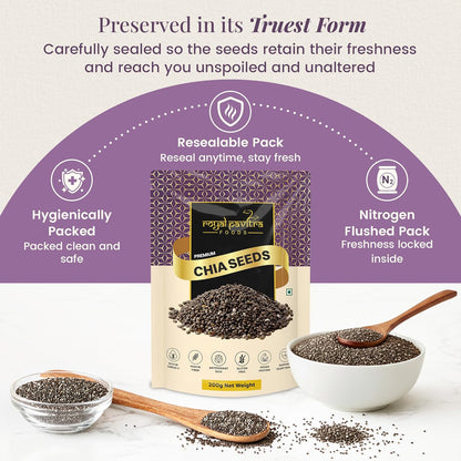 Royal Pavitra Premium Chia Seeds - 200g