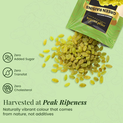 Royal Pavitra Premium Seedless Green Raisins - 250g