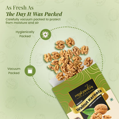 Royal Pavitra Premium Walnut Kernels Light Halves California - 200g
