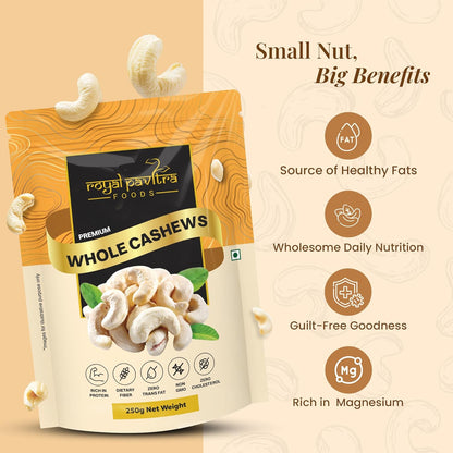 Royal Pavitra Whole Cashews (Kaju) - 250g