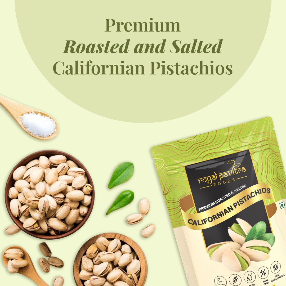 Royal Pavitra Roasted California Pistachios (Pista) 250g