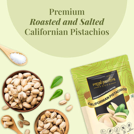 Royal Pavitra Roasted California Pistachios (Pista) 250g