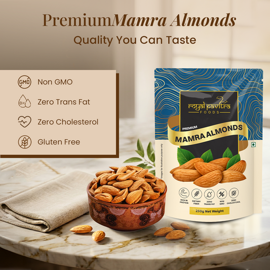 Royal Pavitra Premium Iranian Mamra Almonds 250g