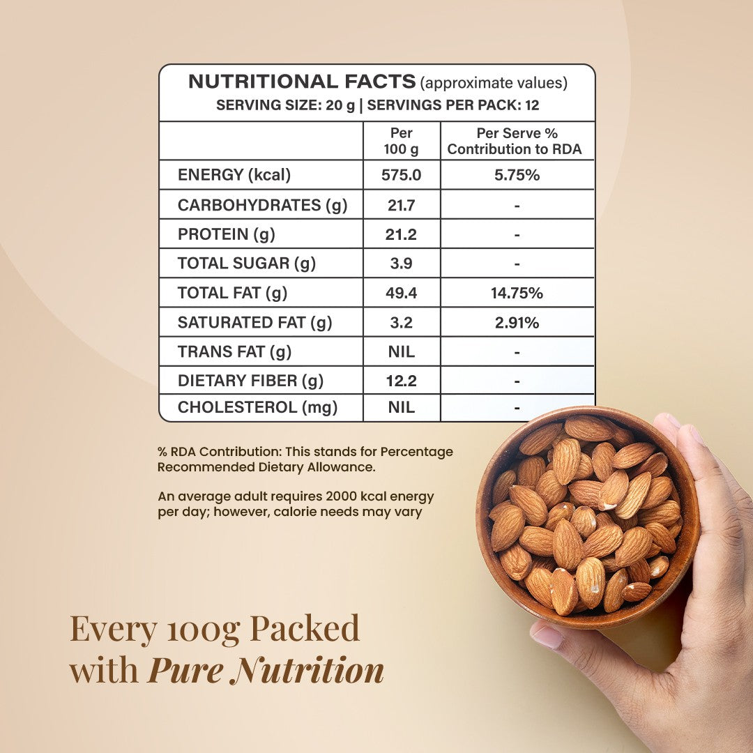 Royal Pavitra Premium Californian Almonds 250g