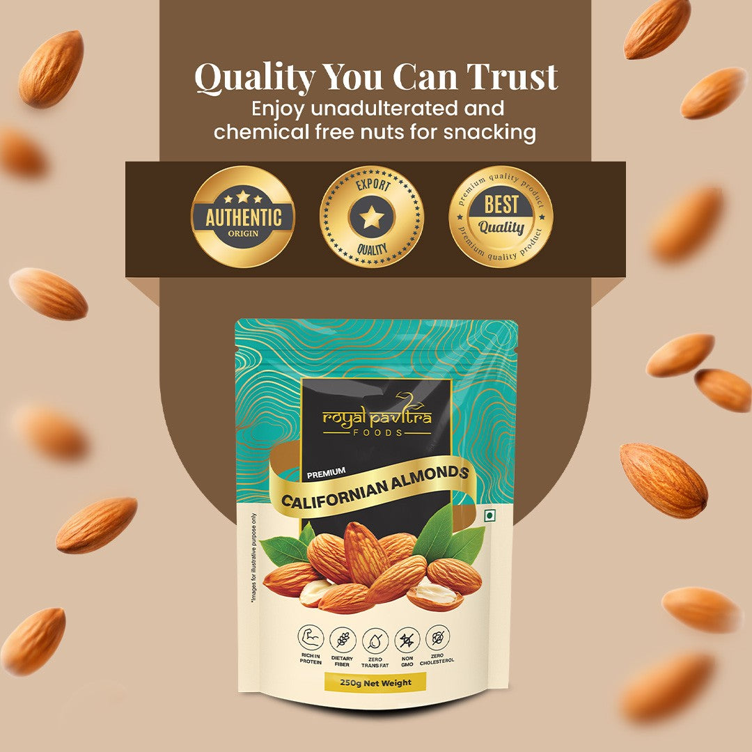 Royal Pavitra Premium Californian Almonds 250g