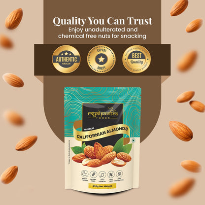 Royal Pavitra Premium Californian Almonds 250g